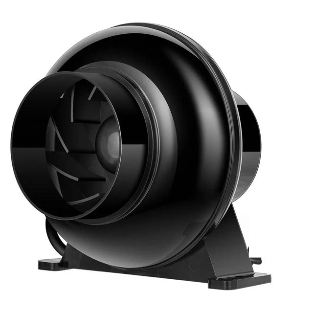4 Inch 195 CFM Inline Duct Ventilation Fan Vent Blower For Grow Tent Box/ Greenhouse/ Basement/ Kitchen ,Durability and Easy Installation