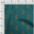 thumbnail image 1 of oneOone Cotton Cambric Fabric Paisley Block Printed Craft Fabric BTY 56 Inch Wide, 1 of 4