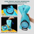 thumbnail image 4 of Hydration Bladder, 2 L Lightweight Water Bladder Pack Storage Bag, Hydration Reservoirs Backpack for Hiking Biking Climbing Cycling Running (Blue), 4 of 5