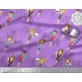 thumbnail image 2 of Soimoi Modal Satin Fabric Business Girl Fabric Prints By Yard 42 Inch Wide, 2 of 3