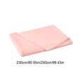 thumbnail image 3 of Uscallm Solid Color Washable Bed Sheet, Polyester Flat Sheet, 250x230cm Queen Size, Soft Breathable Fitted Sheet, Easy Care Wrinkle Resistant Bedding, 3 of 6