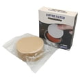 thumbnail image 1 of XIANXIAN 100 Count Espresso Coffee Filters, 58 mm Unbleached Round Coffee Paper Filter for Espresso Machine, Disposable Coffee Filter Compatible with Espresso Coffee Maker, 1 of 6