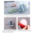 thumbnail image 2 of kurtrusly Rotatable Adhesive Hook Strong Bearing Capacity Stick Hooks Kitchen Supplies Hooks Wall-Mounted Key Holder Towel Storage Racks Beige 1Set, 2 of 6