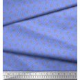 thumbnail image 3 of Soimoi Modal Satin Fabric Swirl,Triangle & Floral Artistic Decor Fabric Printed Yard 42 Inch Wide, 3 of 3
