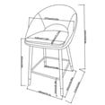 thumbnail image 4 of Valentina Counter Stool, Set of 2, Grey, 4 of 8