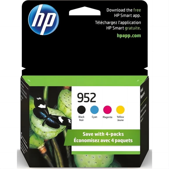 952 Ink Cartridges for HP 952 Ink Cartridges Combo Pack for HP Ink 952 (4-Pack) Compatible for HP OfficeJet Pro 7720, 7740, 8210 Series