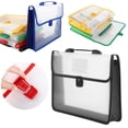 thumbnail image 2 of School savings Plastic Clear Envelopes With Buckle Expanding File Folders Letter/A4 Size Documents Organizer For School Home, 2 of 4