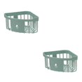 thumbnail image 3 of yingyy 1/2/3/5 Support de Baignoire de Support de Lavage Support de Rangement Durable Sans Perforation Décorations de Commodité Brosse à Dents Vert 2PCS, 3 of 6