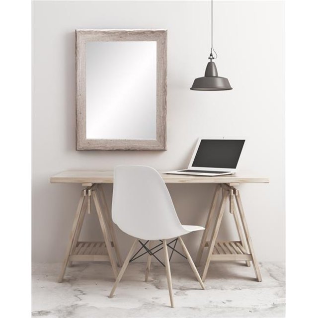 BrandtWorks Ferme Blanc Miroir Mural 32,5 x 55.5 Po. BM063L3