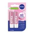 thumbnail image 1 of NIVEA Pearly Shine 24H Moisture Lip Balm Sticks, 2 Pack, 1 of 9
