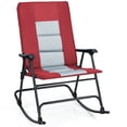 thumbnail image 1 of Patiojoy Foldable Rocking Chair Enlarged Rocker Chair with Cotton Clip Red, 1 of 6