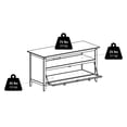 thumbnail image 4 of Zuri TV & Media Stand, Espresso Finish, 4 of 4