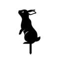 thumbnail image 2 of Decorative Garden Stake 2D Metal Rabbit Silhouette Ornament Art Bunny Animal Decor For Lawn Outdoor, 2 of 2