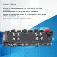 thumbnail image 3 of 4 broches de refroidissement PWM Hub, 4pin argb moyeu pour alimentation SATA Alimentation efficace de refroidissement multi-connexion RVB Éclairage RVI, 3 of 7