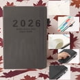 thumbnail image 4 of 2026 Daily Planner Notebook, Vertical Patterned , Strap Closure Security, Annual Calendar Pages, A5 Portable Size Schedule Management Tool, 4 of 6