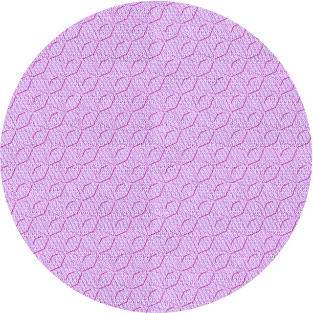 Ahgly Company Tapis Rond Lavable en Machine Intérieur Transitionnel Heliotrope Violet, 7 Pieds Rond