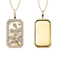 thumbnail image 1 of Birdeem Collier 12 Constellations avec Diamants et Pierres Colorées Collier Zircon 12 Constellations, 1 of 5