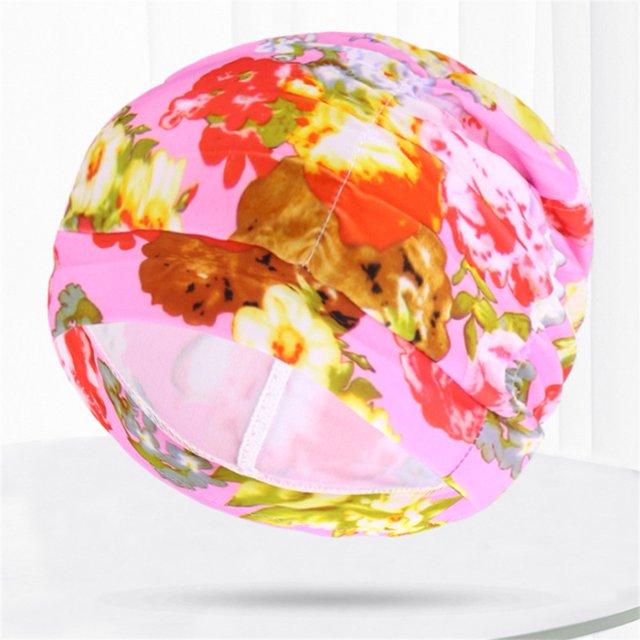 High Elastic Swimming Cap Bathing Cap Long Hair Cap Water Sport Turban Hats