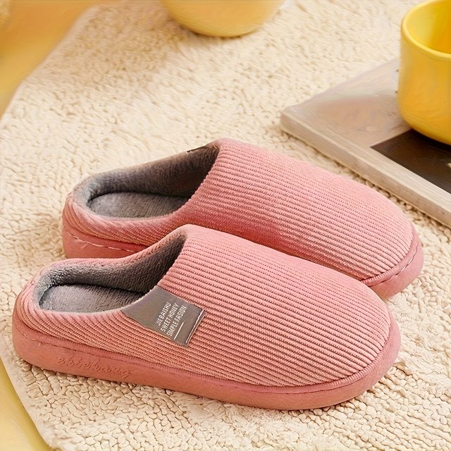 CHUANK Home Slippers With Vertical Brush Warm Slippers