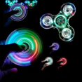 thumbnail image 1 of Glowing LED Light Fidget Spinner Hand Top Spinner Glow in the Dark Light EDC Fidget Spinner Finger Stress Relief Toy, 1 of 5