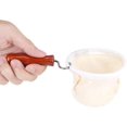 thumbnail image 2 of Cloth Coffee Filter, Reusable,Cloth Coffee Filters Coffee Filter Washable Flannel Cloth Handmade Coffee Filter Strainer with Wood Handle (Small Size), 2 of 7