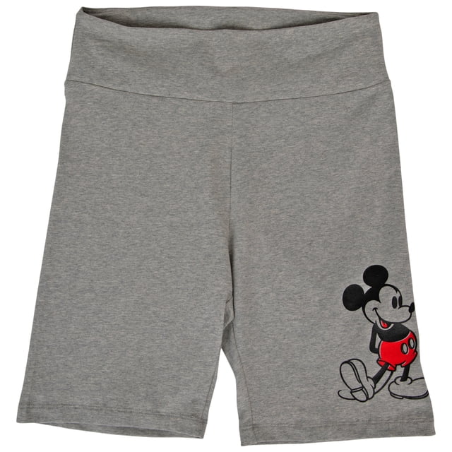 Disney Mickey Mouse Golly Expression Pose Women's Biker Shorts-2XLarge
