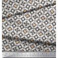 thumbnail image 2 of Soimoi Silk Fabric Triangle & Floral Ethnic Print Fabric by Yard 42 Inch Wide, 2 of 3
