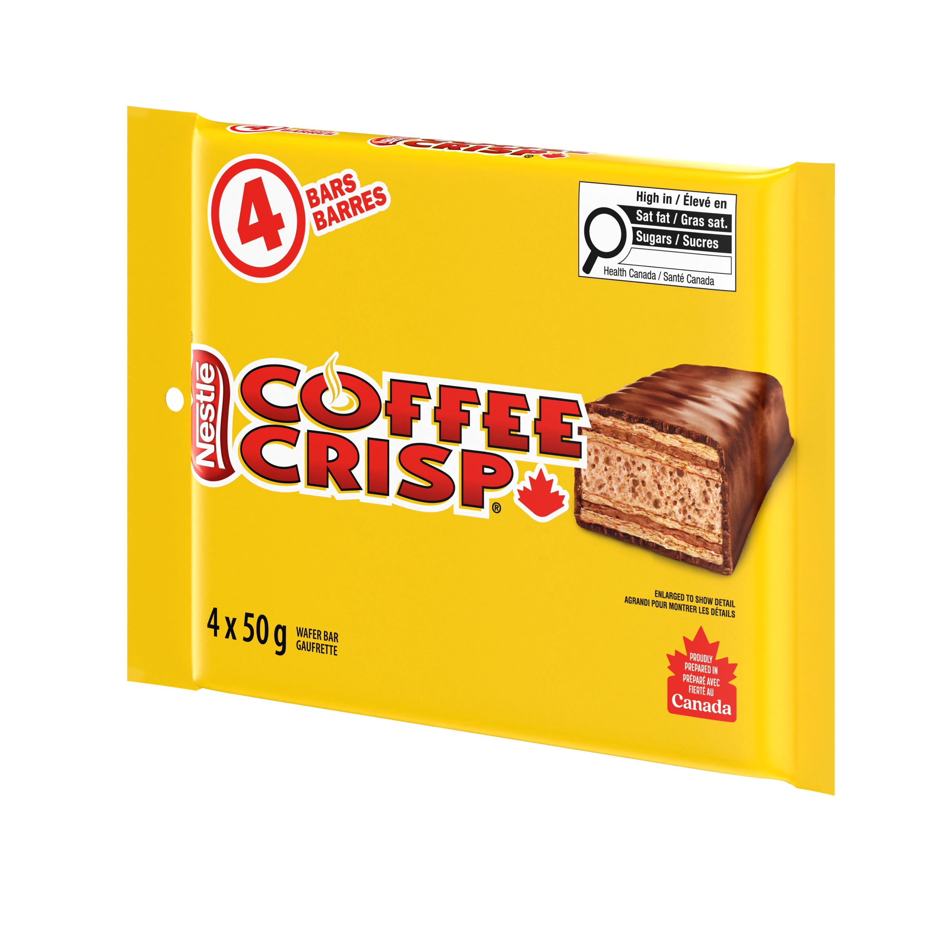 COFFEE CRISP Gaufrettes croustillantes avec crème au café et mince enrobage chocolaté
