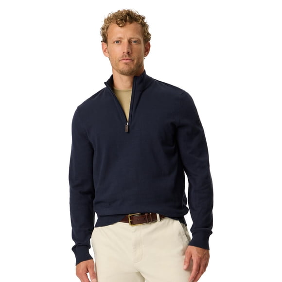 Dockers Men's 1/4 Zip Long Sleeve Sweater, Sizes S-XXL