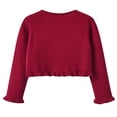 thumbnail image 3 of Dealovy Baby Girls Clothes Toddler Long Sleeve Cardigans Spring Summer Knitted Casual Shrug Cropped Tops, 3 of 5