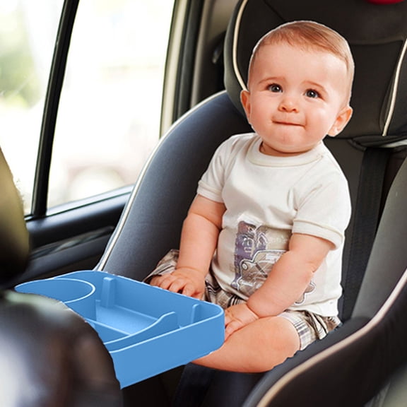 TopLLC Car Accessories, Car Accessories Youngster Security Seat Cup Possessor Tray Polymerized Siloxanes Car Baby Tray Portable Easy To Use And Clean automobile tray
