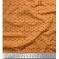 thumbnail image 1 of Soimoi Rayon Fabric Wreath Leaves Decor Fabric Printed Yard 42 Inch Wide, 1 of 3