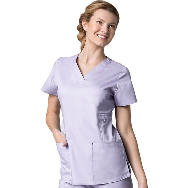 Haut de Sarrau Uni à Col en V COOLMAX pour Femmes EON