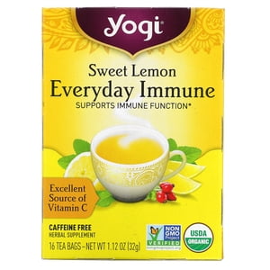 Yogi Tea, Sweet Lemon Tous les jours, sans caféine, 16 Tea Des sacs, 1.12 oz (32 g) Chacun