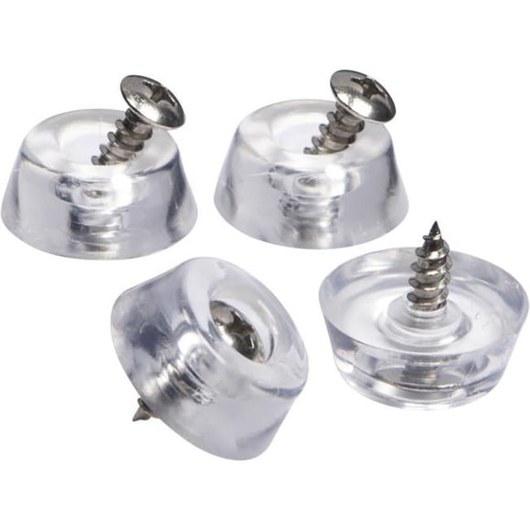 Madico 101987 1 in. Rubber Bumper, Clear - Pack of 4