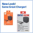 thumbnail image 4 of onn GAN 65W 12W Laptop Charger, 4 of 5