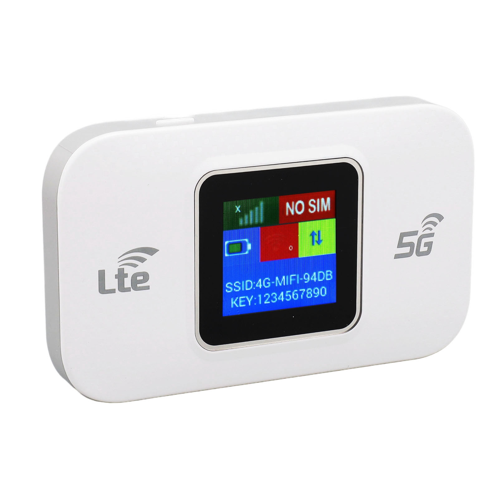 4G LTE WiFi Modem, Portable 4G Router Color Screen Plug and Play Multi  Supports B1 3 5 8 38 39 40 41  for Tablets for Mobile Phone