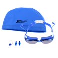 thumbnail image 1 of Antibuée Sans Fuite Anti-Casse Natation avec Nez et Oreilles Bleu, 1 of 10