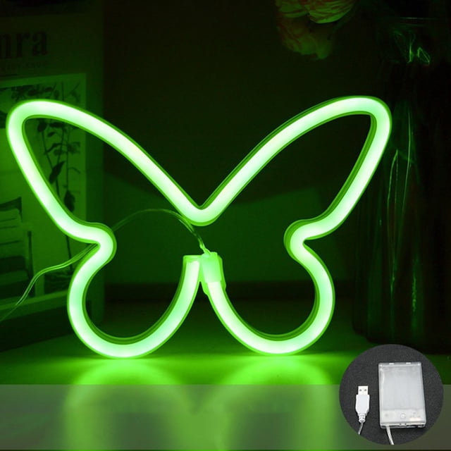 Meitianfacai Neon Signs LED Neon Night Light USB Or 3-AA Battery Powered Neon Lights Wall Sign Room Decor Decor For Girls Bedroo