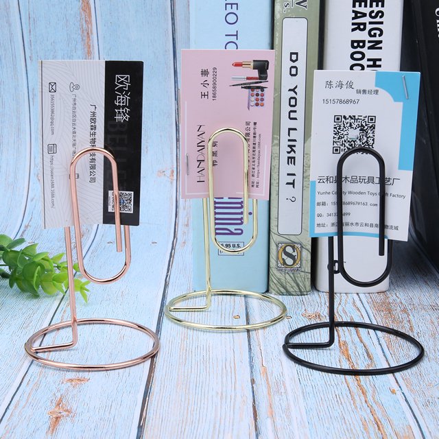 Card Clip Holder, Memo Clip, Metal Note Office Organizer 3pcs Can Be Used Alone Outdoor Suitable For Office For School
