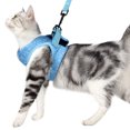 thumbnail image 4 of Decodeary Traction Rope Practical Small Belt Lightweight Kitten Breathable Soft Chest Strap Pet Walking Supplies Outdoor Sky Blue M, 4 of 6