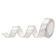 thumbnail image 1 of Unique Bargains 1 Inch 25 Yard Wide Satin Ribbon with Gold Edges Grosgrain Fabric Ribbon for Gift Wrapping, White, 1 of 7