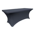 thumbnail image 1 of LA Linen TCSpandex96x30x30_NavyX72 LA Linen Rectangular Spandex Tablecloth, 96 by 30 by 30-Inch, Navy, 1 of 2