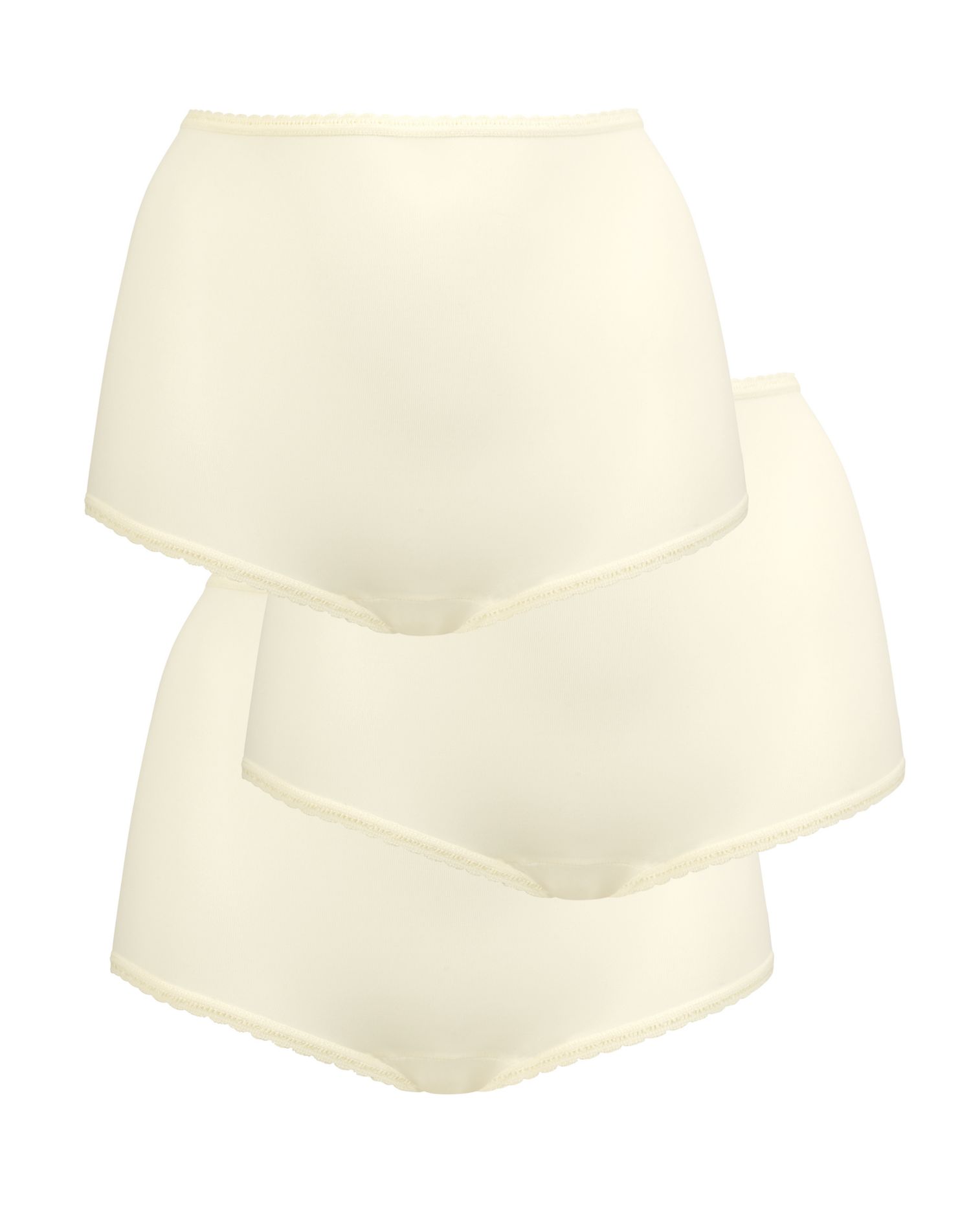 Bali Womens Skimp Skamp Brief 3-Pack, 10, Moonlight/Moonlight/Moonlight