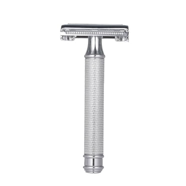 Rasoir de Sûreté à Double Tranchant Papillon Ouvert Rasoir de Rasage pour Hommes Classique
