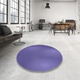 thumbnail image 4 of Ahgly Tapis Rond Lavable en Machine Intérieur Transitionnel Violet, 7 Pieds Rond, 4 of 7