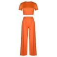thumbnail image 4 of Cameland Mode Femmes Été Imprimé Floral Décontracté T-Shirt à Manches Courtes + Ensemble Pantalon, 4 of 8
