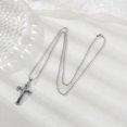 thumbnail image 3 of Iumwxz Black 3-layer Split Pendant Titanium Steel Necklace Stainless Steel, 3 of 3