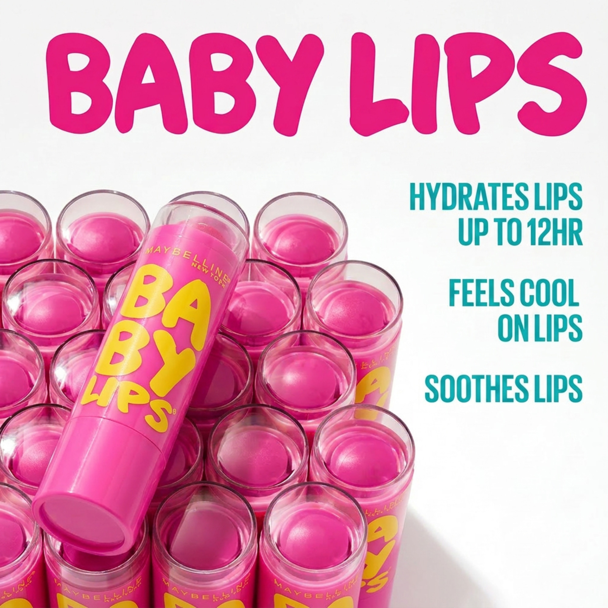 Maybelline New York Baby Lips, Moisturizing Lip Balm, Pink Punch