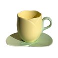 thumbnail image 1 of Suncoda Cup, Ceramic Coffee Cup and Saucer Set Home Restaurant Tea Cup Flower Tea Cup, 1 of 5